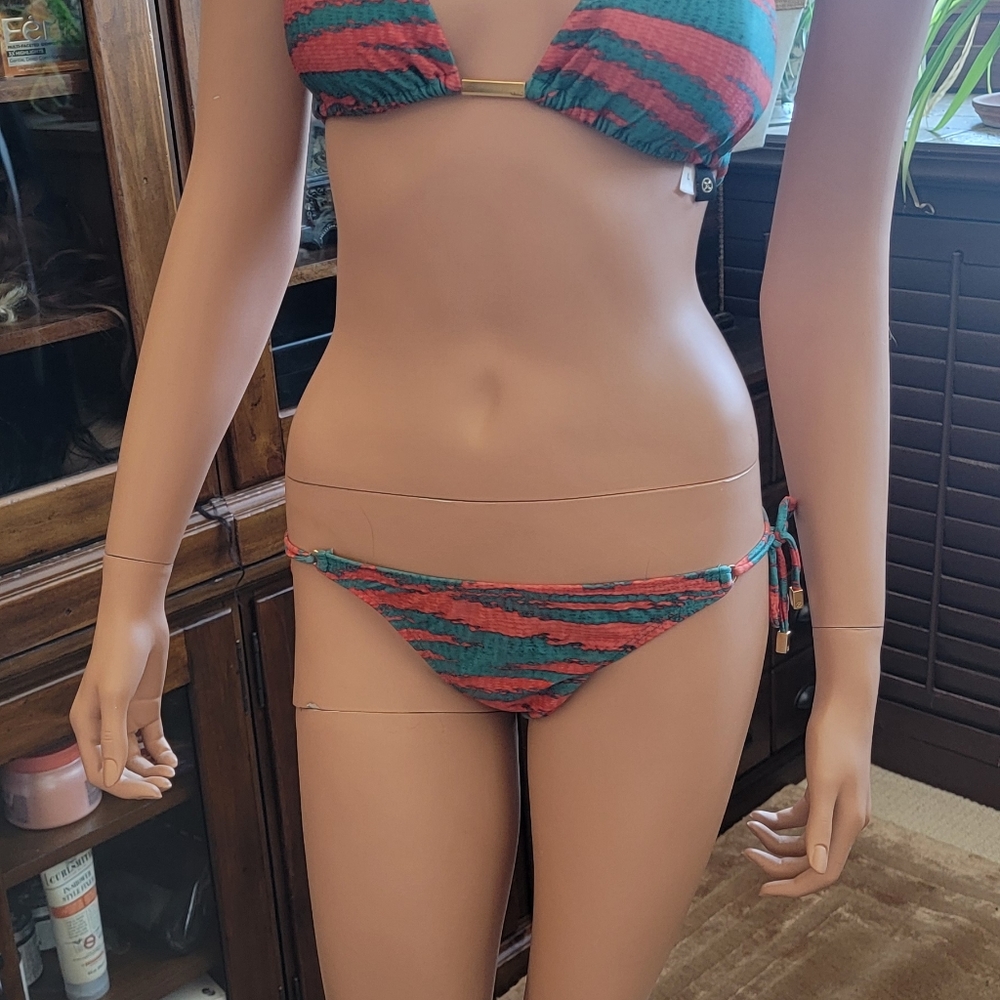 Vix swim suit medium bottom large triangle top.